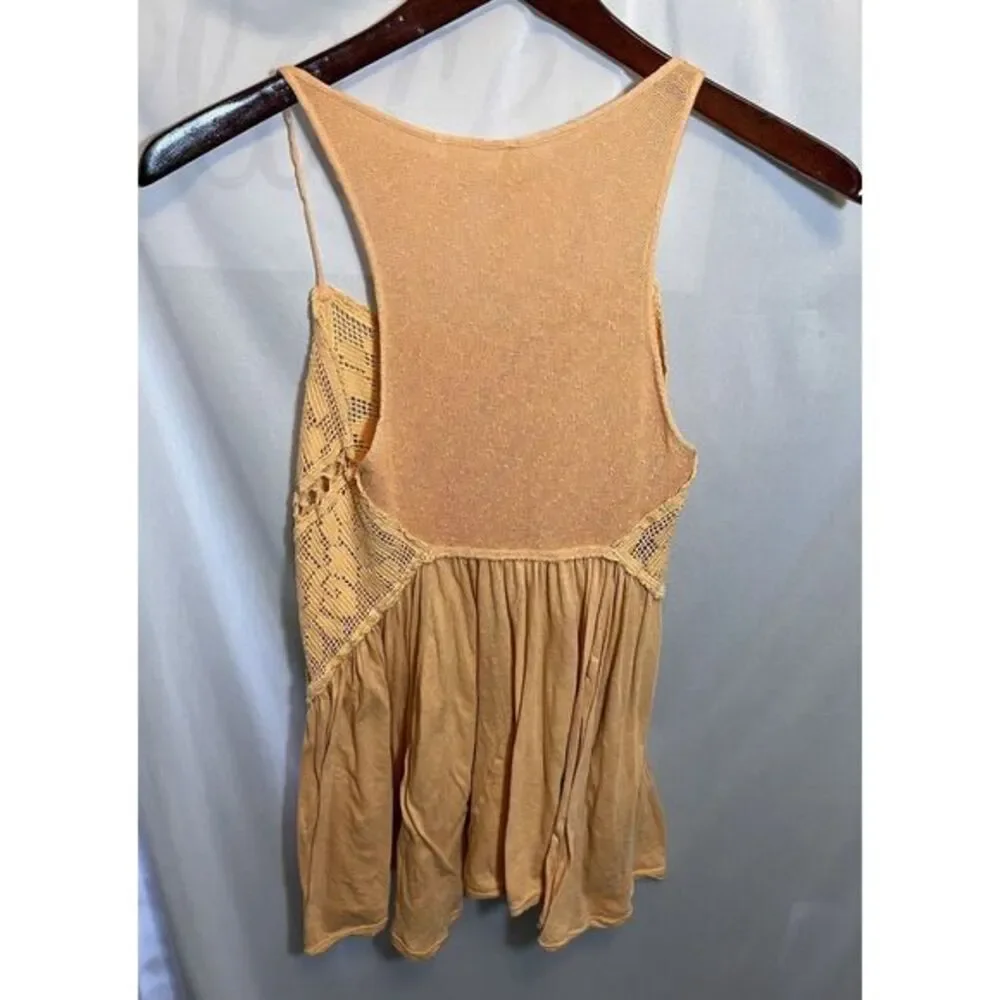 Women's S/P Mango Crochet Strappy‎ Free People Summer Blouse Beach Vacation